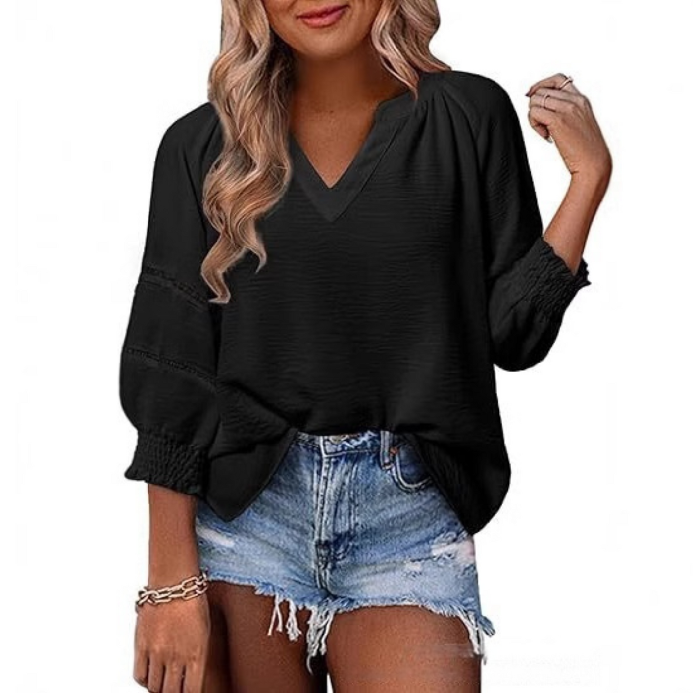 GIANNA™ - Casual Elegant Lantern Sleeve Summer Blouse – Claire's