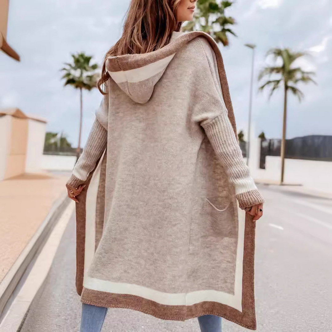 PLATO™ - Casual Open Front Oversized Hooded Cardigan – Claire's Closet
