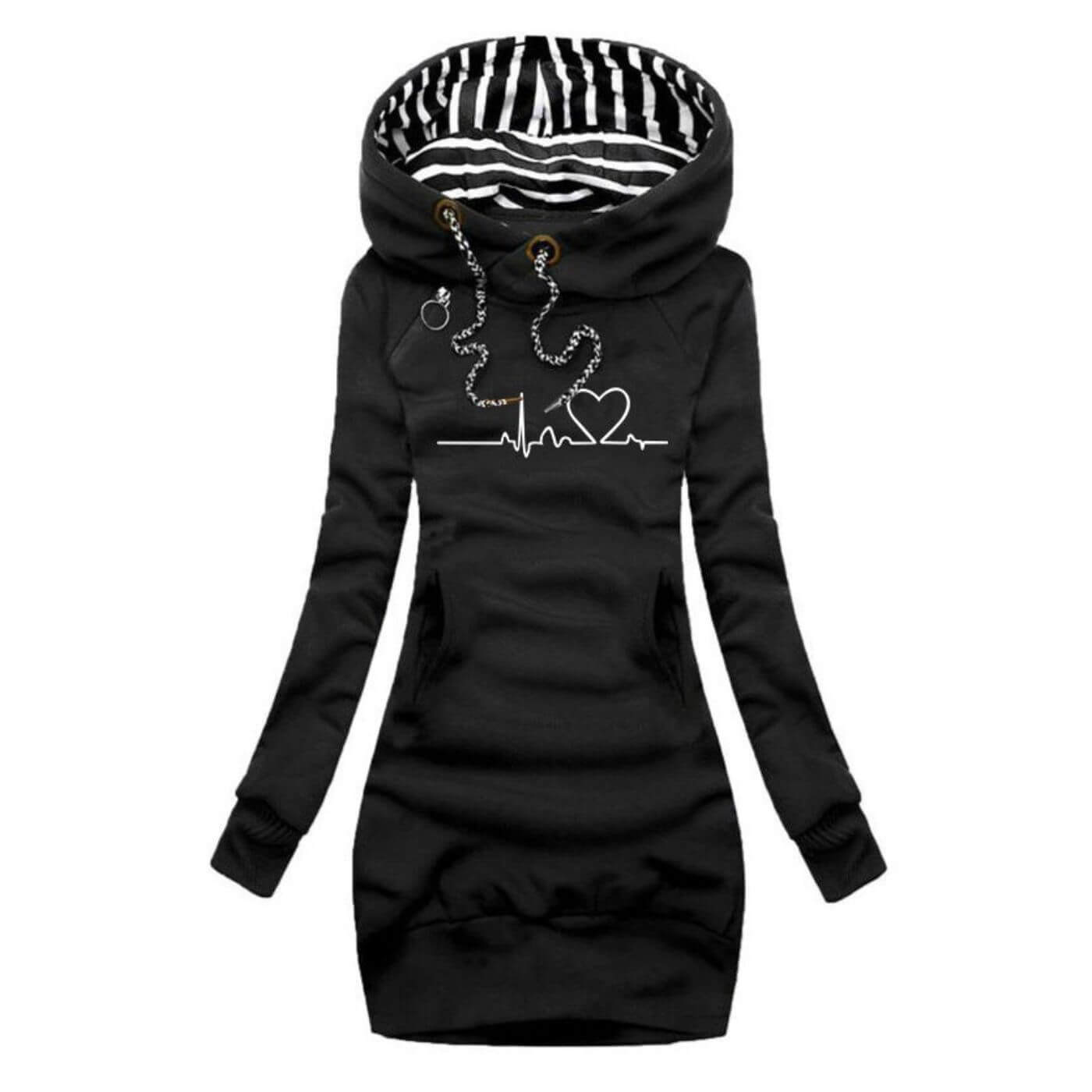 PATRICIA  Hooded Sweater Dress  Claire's Closet