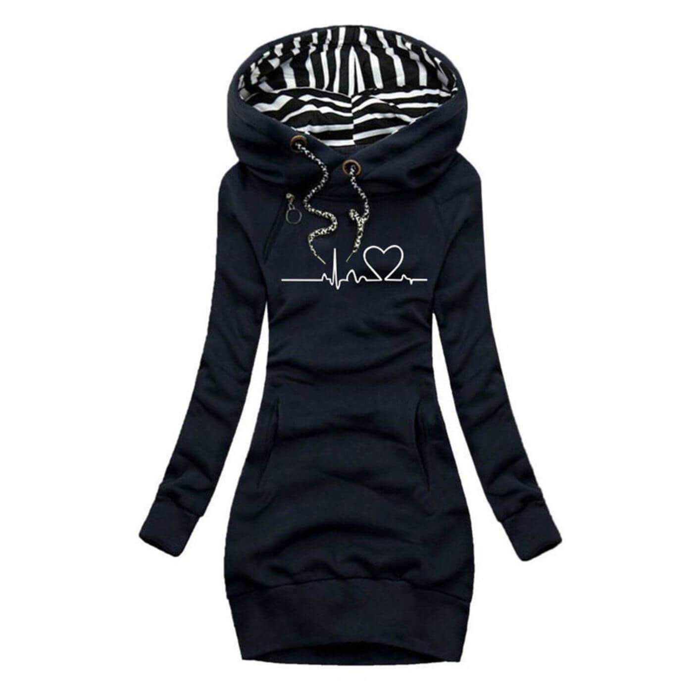 PATRICIA  Hooded Sweater Dress  Claire's Closet