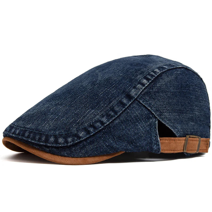 帽子 REMAKE CLOSS STUDS FLAT CAP XU OPIUM Theo™| Denim Flat Cap – Claire's Closet