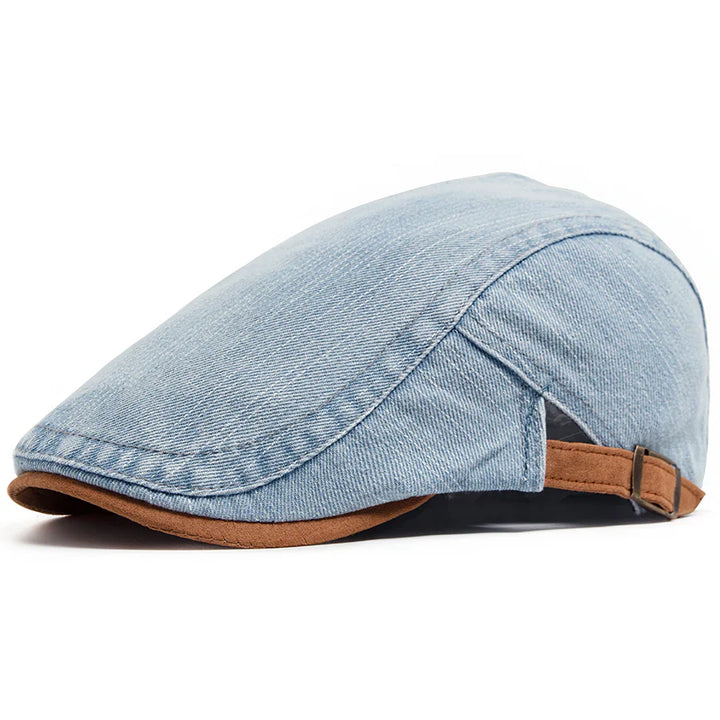 帽子 REMAKE CLOSS STUDS FLAT CAP XU OPIUM Theo™| Denim Flat Cap – Claire's Closet
